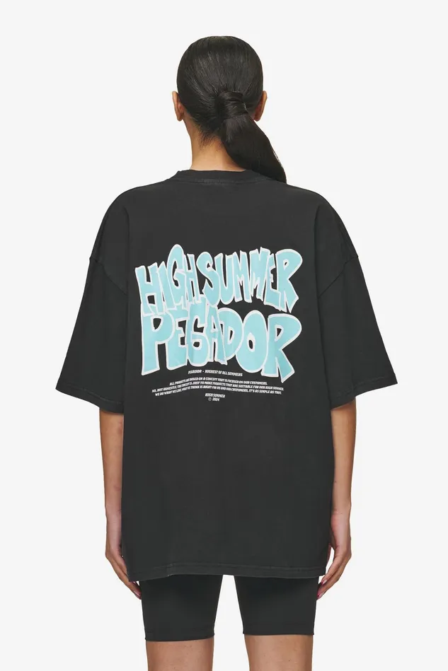 Women Pegador Tees Farrar Boxy Tee Vintage Black