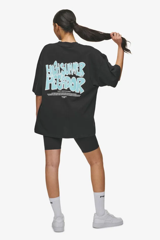 Women Pegador Tees Farrar Boxy Tee Vintage Black Women Pegador Tees Farrar Boxy Tee Vintage Black