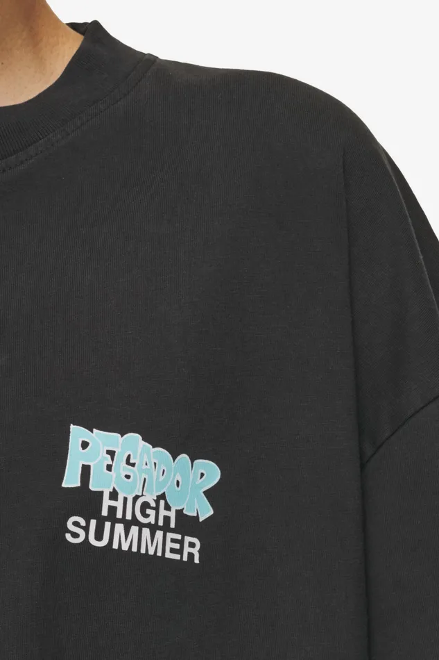 Women Pegador Tees Farrar Boxy Tee Vintage Black Women Pegador Tees Farrar Boxy Tee Vintage Black