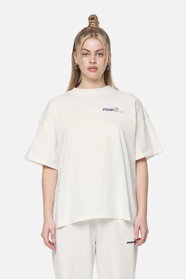 Women Pegador Tees Habana Heavy Oversized Tee Washed Coconut Milk Women Pegador Tees Habana Heavy Oversized Tee Washed Coconut Milk