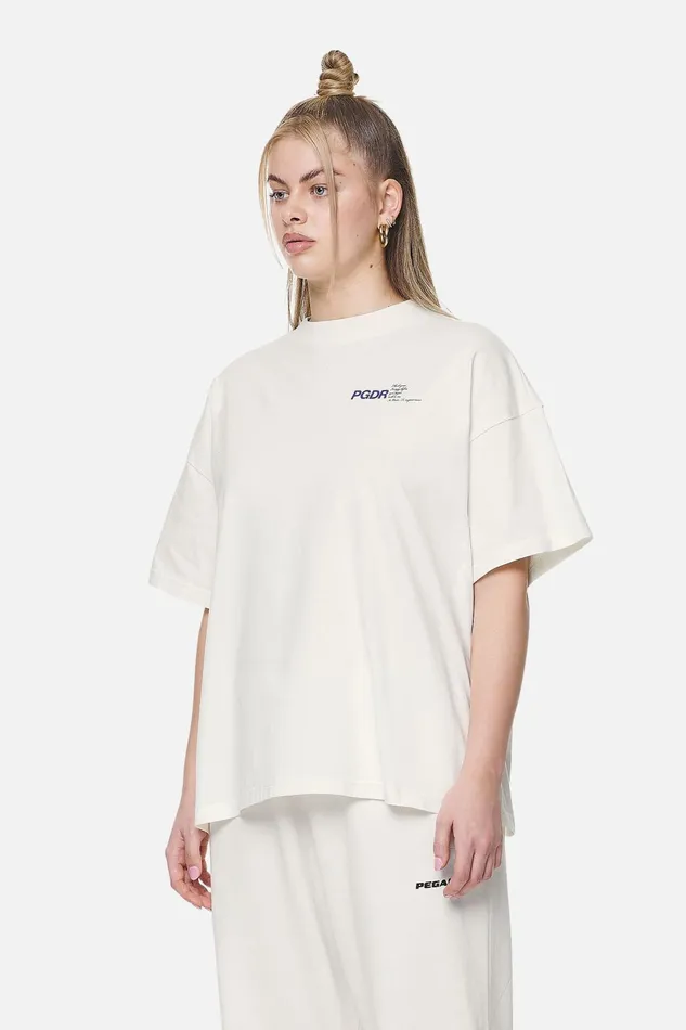 Women Pegador Tees Habana Heavy Oversized Tee Washed Coconut Milk Women Pegador Tees Habana Heavy Oversized Tee Washed Coconut Milk