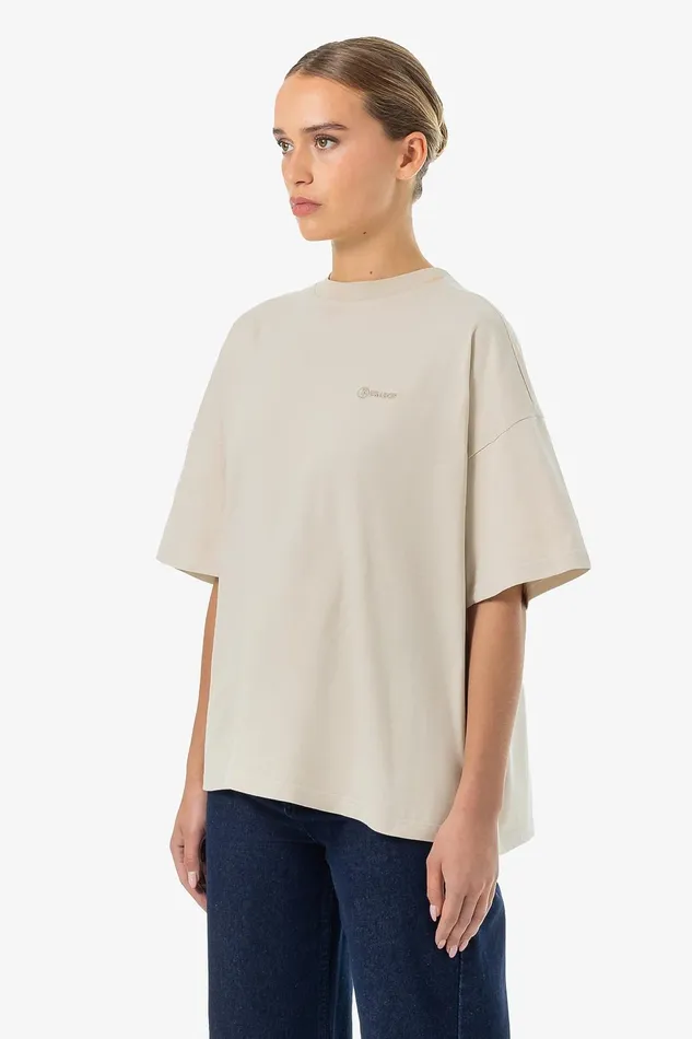 Women Pegador Tees Lina Oversized Tee Washed Light Beige Women Pegador Tees Lina Oversized Tee Washed Light Beige