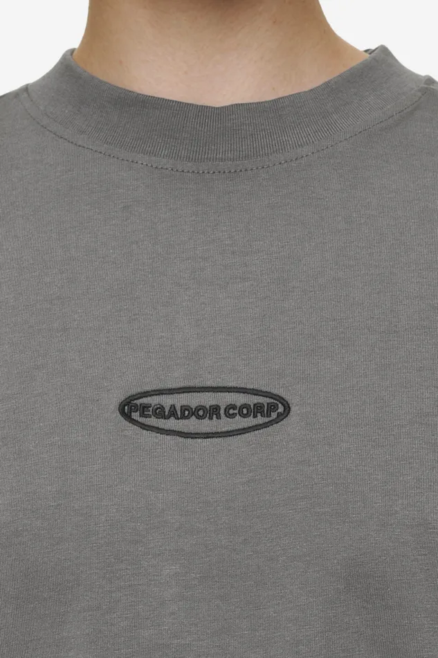 Women Pegador Tees Sora Heavy Oversized Tee Washed Deep Grey Women Pegador Tees Sora Heavy Oversized Tee Washed Deep Grey