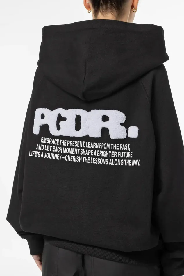 Women Pegador Zip Hoodies Dee Oversized Sweat Jacket Washed Black Women Pegador Zip Hoodies Dee Oversized Sweat Jacket Washed Black