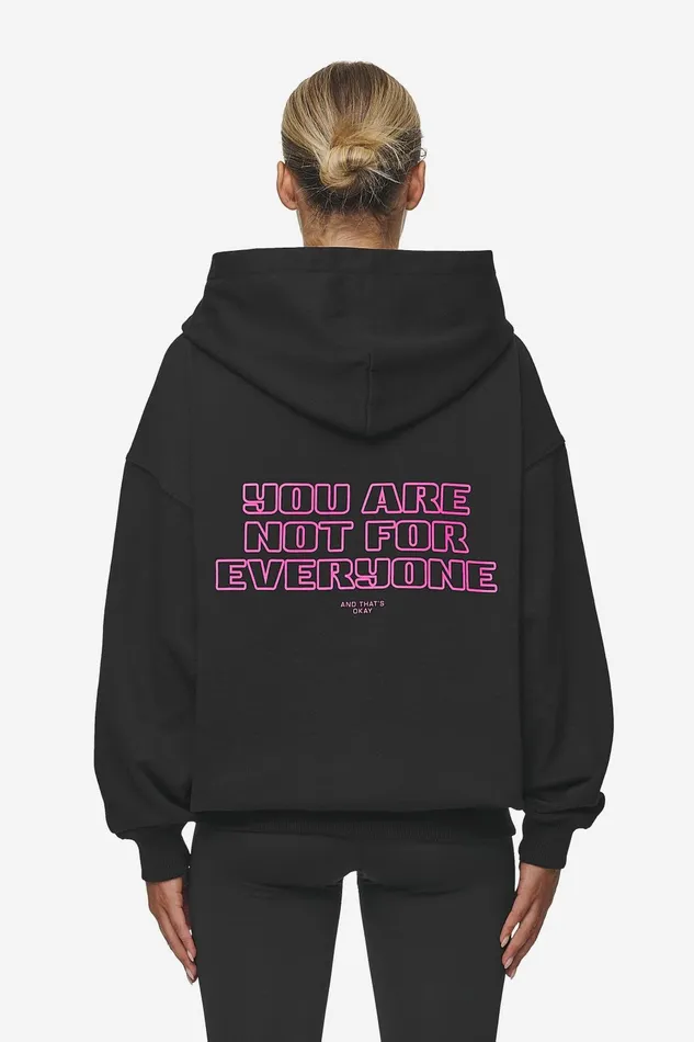 Women Pegador Zip Hoodies Skyla Oversized Sweat Jacket Heavy Washed Black