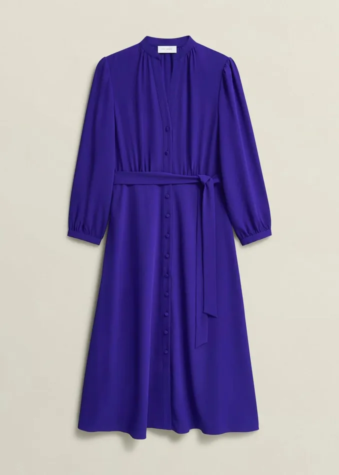 Women Peony Dress Cobalt Blue Hobbs Dresses and Jumpsuits