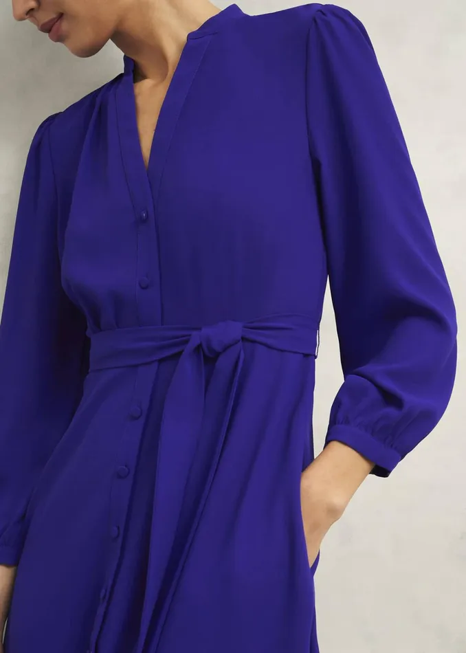 Women Peony Dress Cobalt Blue Hobbs Dresses and Jumpsuits