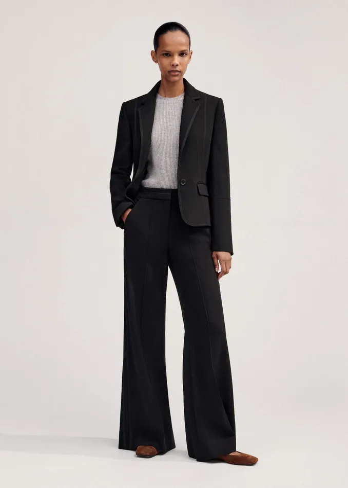 Women Perfect Workwear Long Blazer Man Pant Suit MEEM