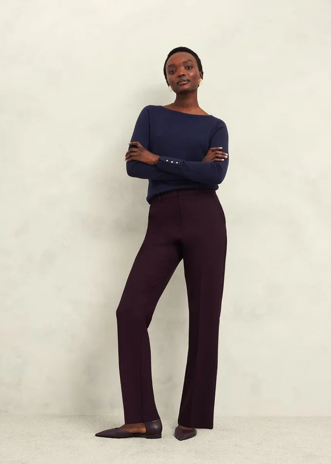 Women Perla Merino Wool Jumper Hobbs Navy Hobbs Jumpers and Cardigans