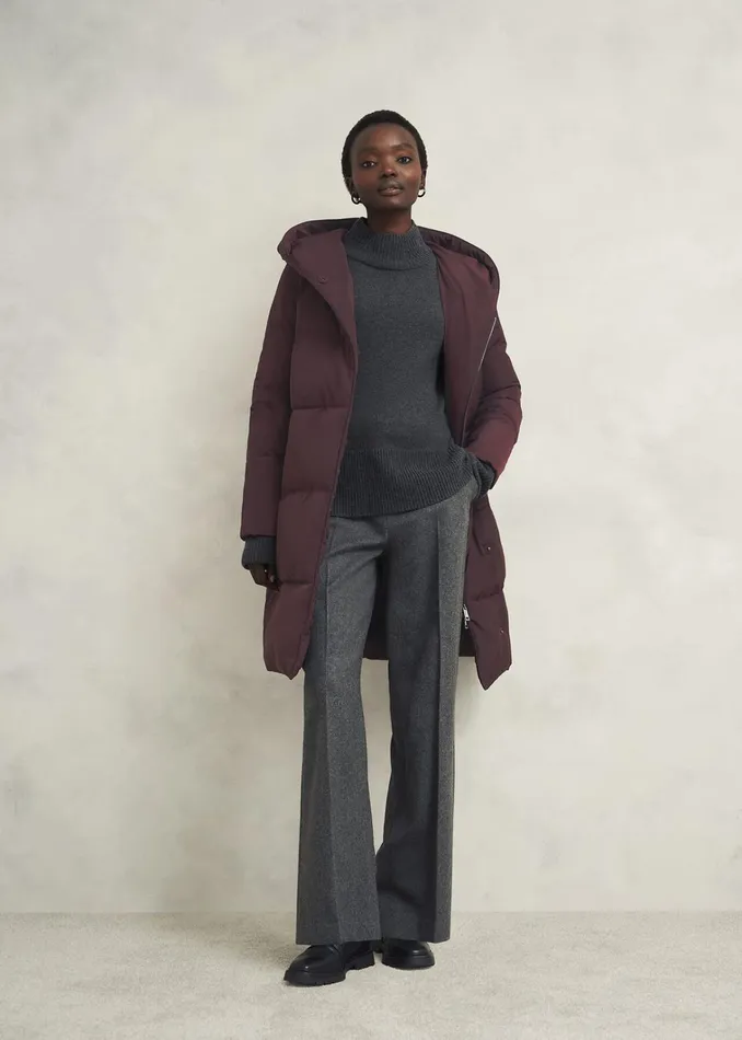 Women Petite Darla Puffer Wine Hobbs Coats and Jackets