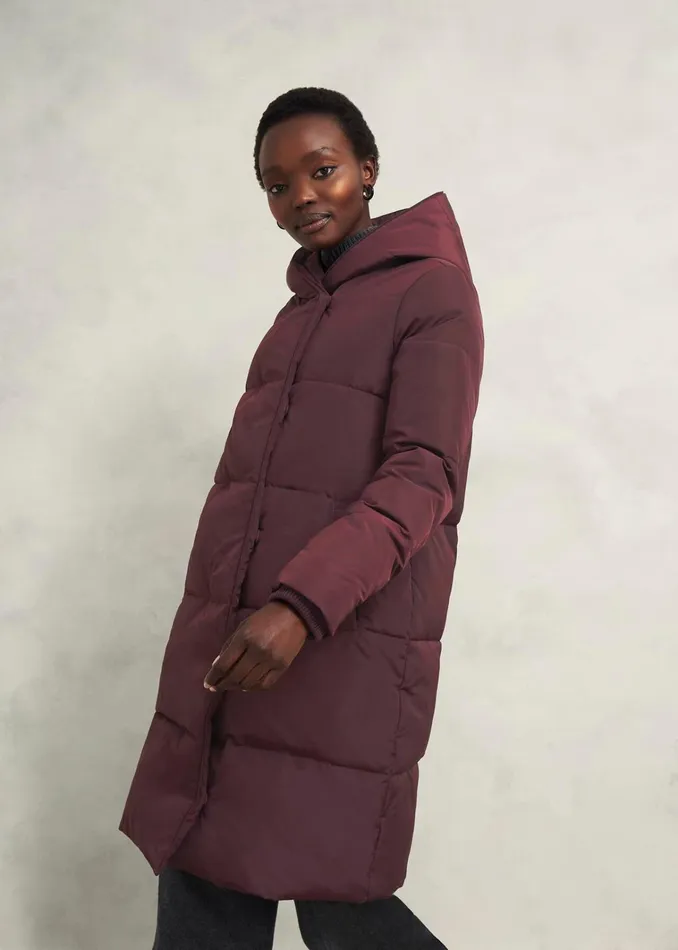 Women Petite Darla Puffer Wine Hobbs Coats and Jackets