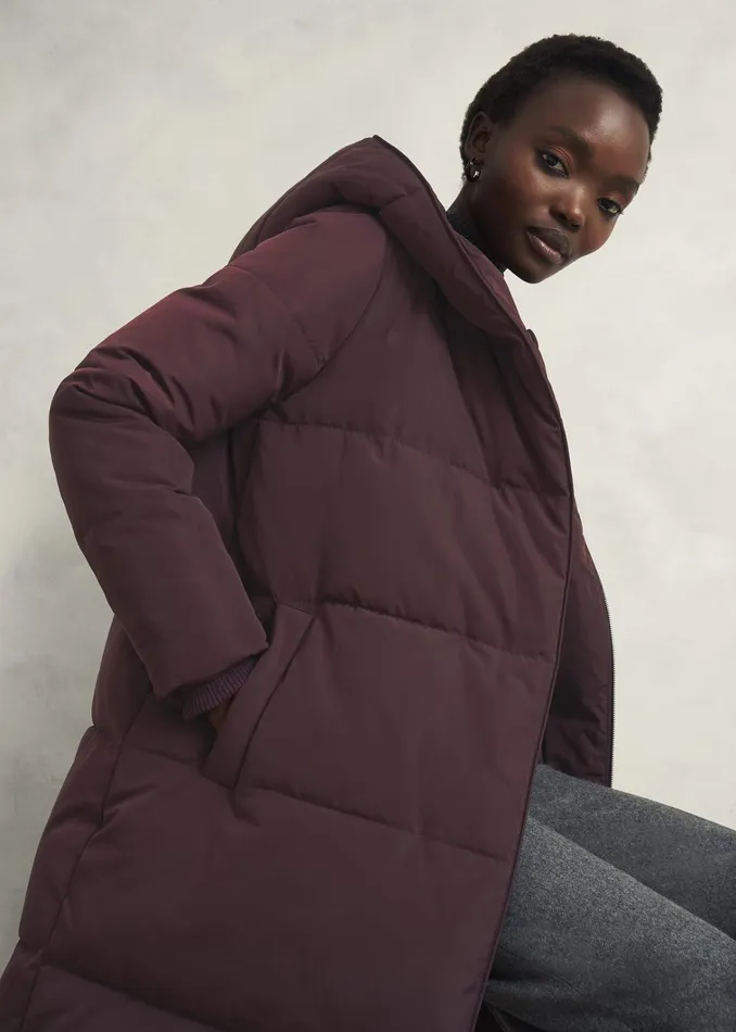 Women Petite Darla Puffer Wine Hobbs Coats and Jackets