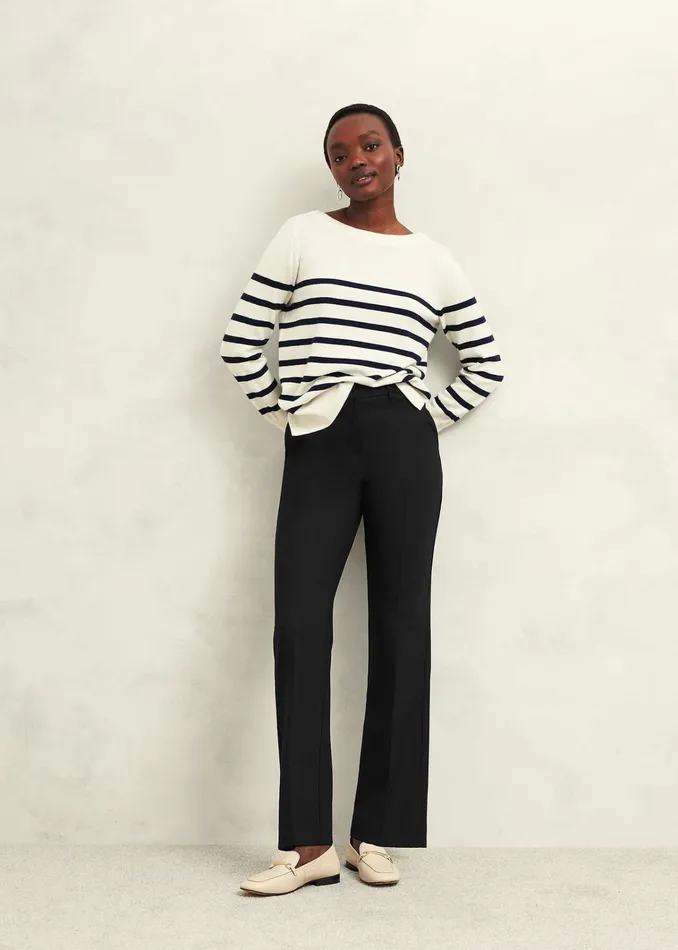 Women Petite Gerrie Trousers Black Hobbs Trousers