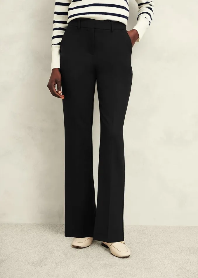 Women Petite Gerrie Trousers Black Hobbs Trousers