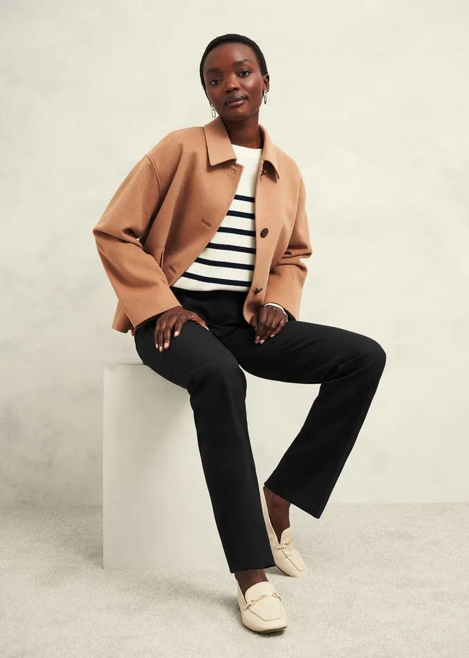 Women Petite Gerrie Trousers Black Hobbs Trousers