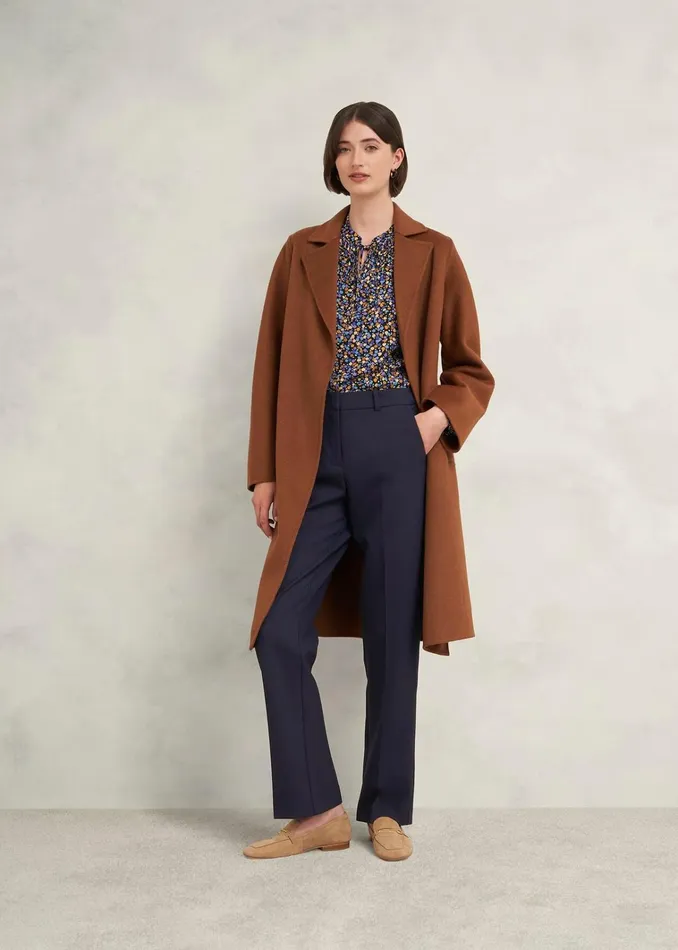 Women Petite Gerrie Trousers Navy Hobbs Trousers