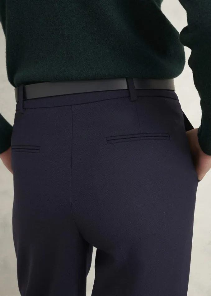 Women Petite Gerrie Trousers Navy Hobbs Trousers