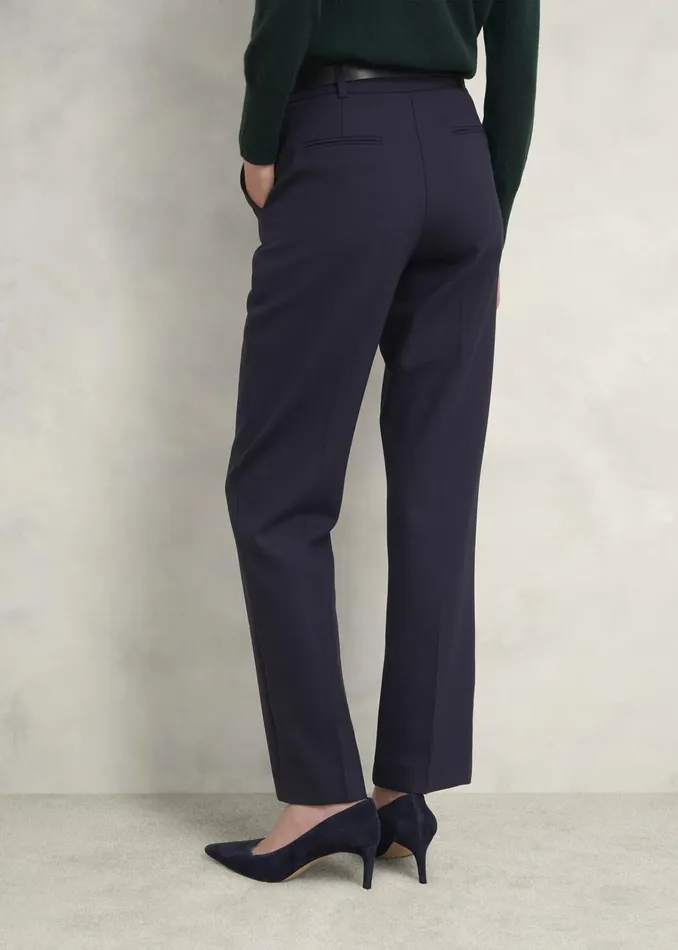 Women Petite Gerrie Trousers Navy Hobbs Trousers