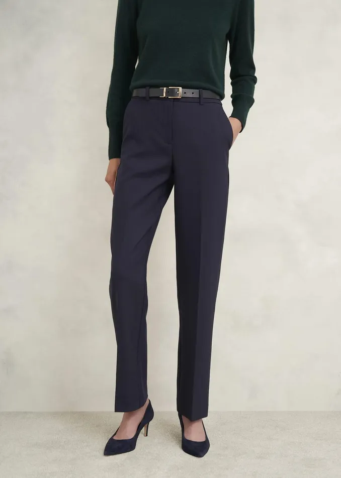 Women Petite Gerrie Trousers Navy Hobbs Trousers