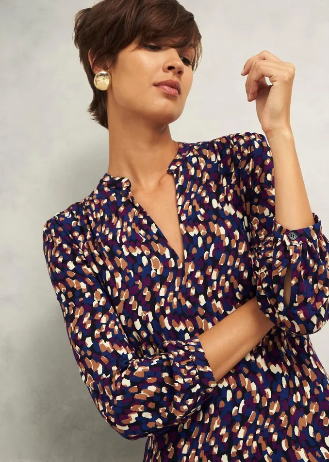 Women Petite Harlie Jersey Dress Multi Hobbs Dresses and Jumpsuits