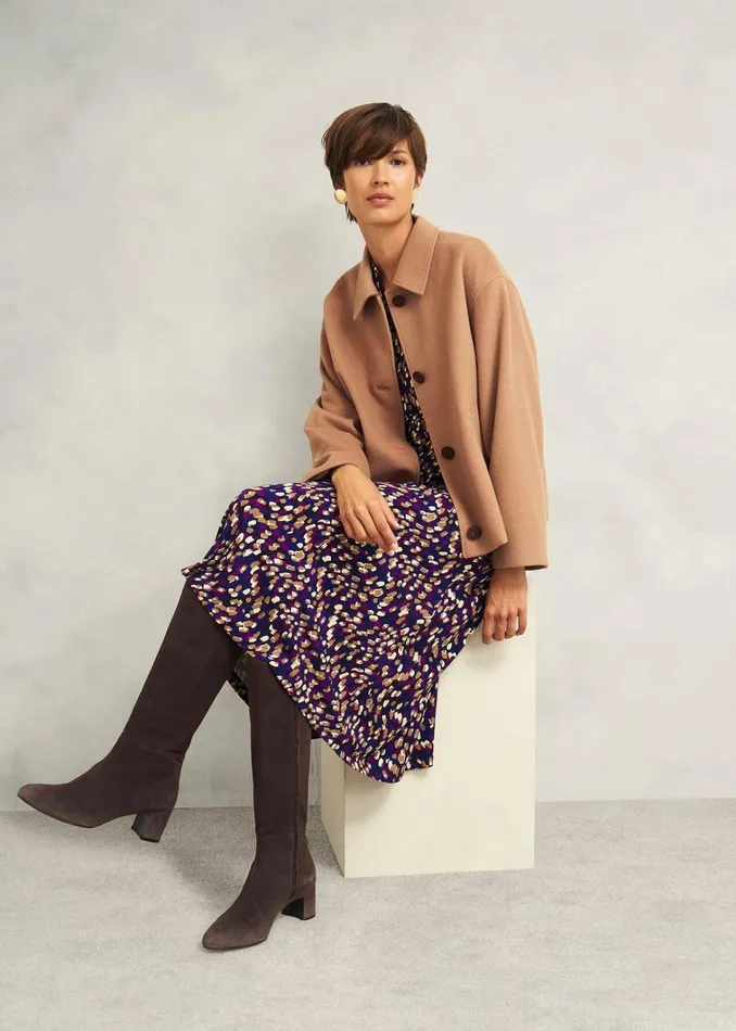 Women Petite Harlie Jersey Dress Multi Hobbs Dresses and Jumpsuits