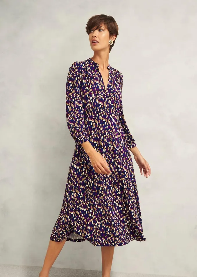 Women Petite Harlie Jersey Dress Multi Hobbs Dresses and Jumpsuits