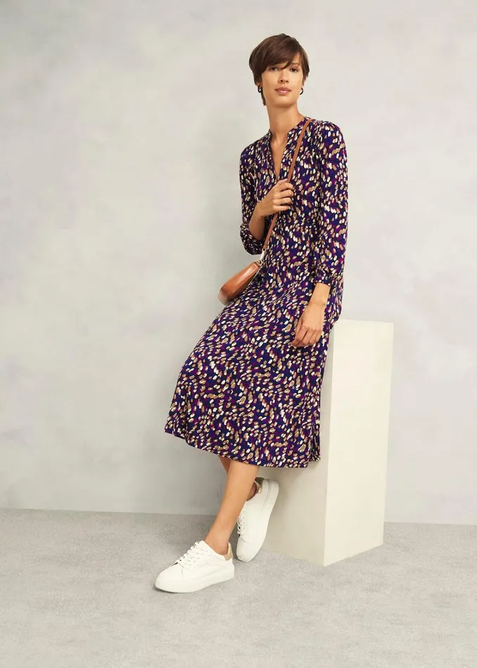 Women Petite Harlie Jersey Dress Multi Hobbs Dresses and Jumpsuits