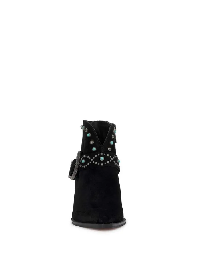 Women Pivvy Western Buckle Bootie In Black Jessica Simpson Boots and Booties