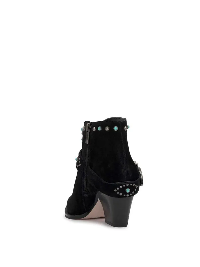 Women Pivvy Western Buckle Bootie In Black Jessica Simpson Boots and Booties
