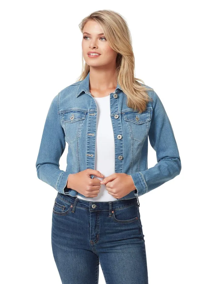 Women Pixie Jacket In Go Steady Jessica Simpson Denim
