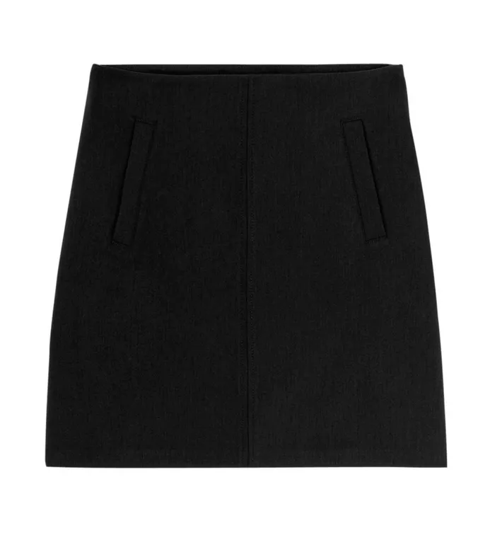 Women Plain ALine Skirt 8211 Black Promod Skirts Women Plain ALine Skirt 8211 Black Promod Skirts