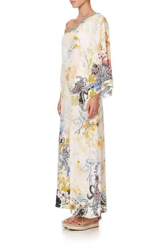 Women Playsuits and Jumpsuits Camilla One Shoulder Flared Jumpsuit Britain Bouquet