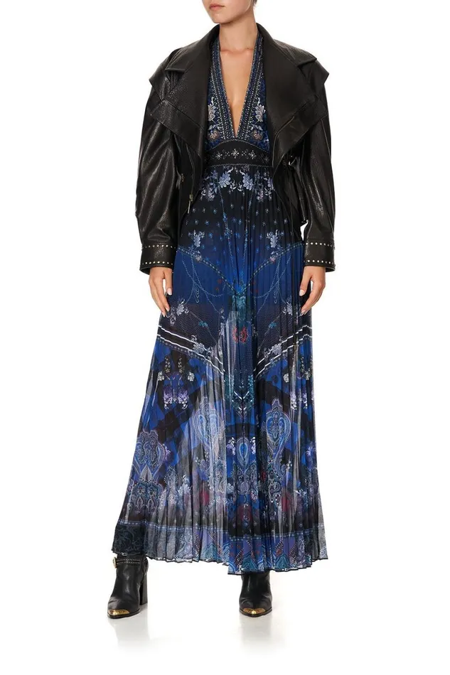 Women Playsuits and Jumpsuits Camilla Tie Neck Halter Jumpsuit Camden Moon
