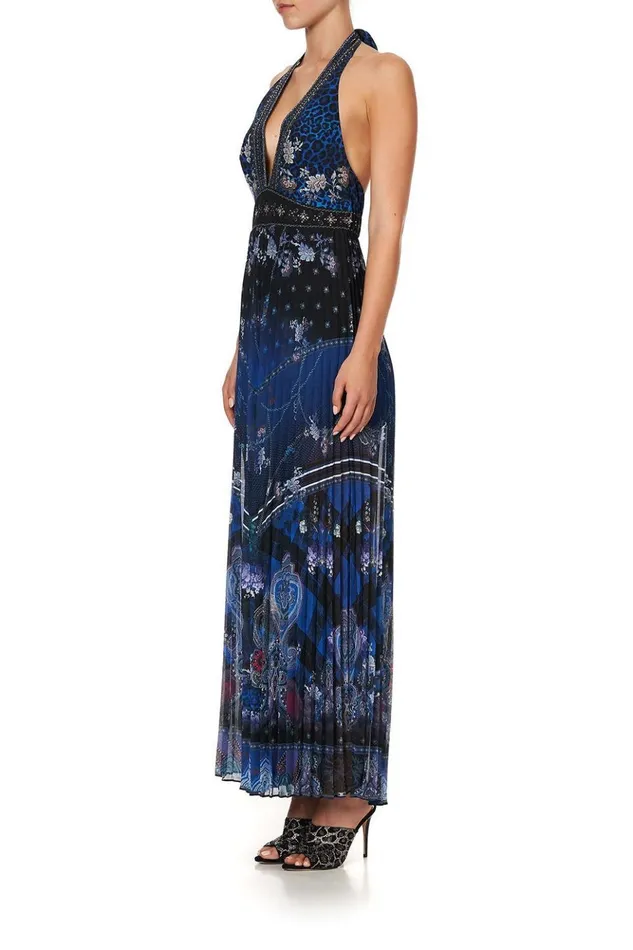 Women Playsuits and Jumpsuits Camilla Tie Neck Halter Jumpsuit Camden Moon