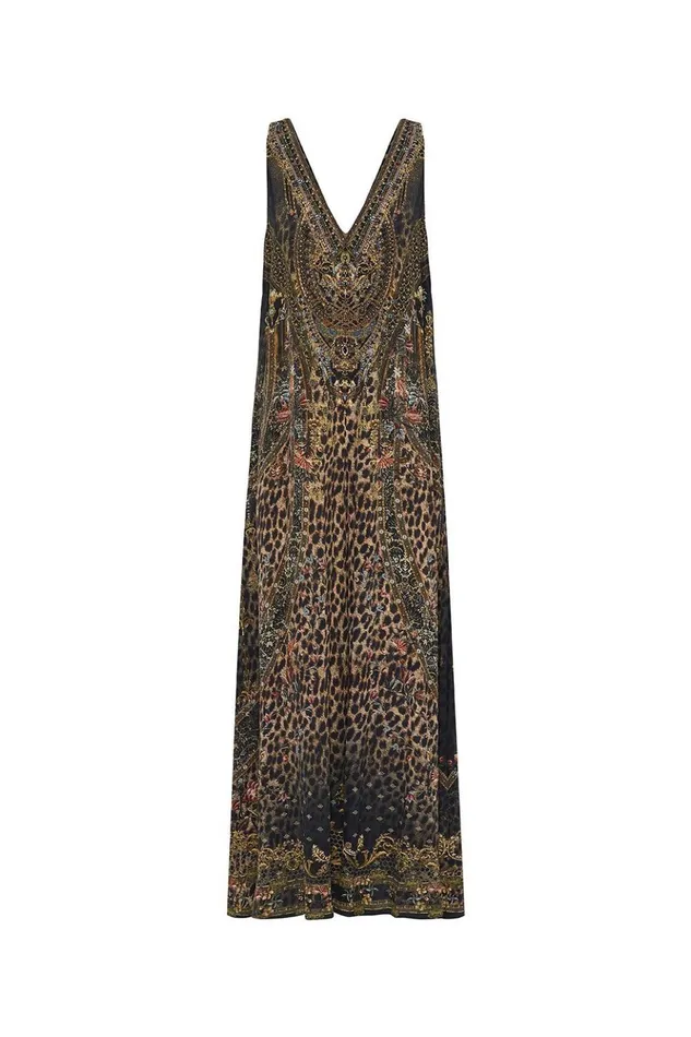 Women Playsuits and Jumpsuits Camilla V Neck Flared Jumpsuit Abingdon Palace