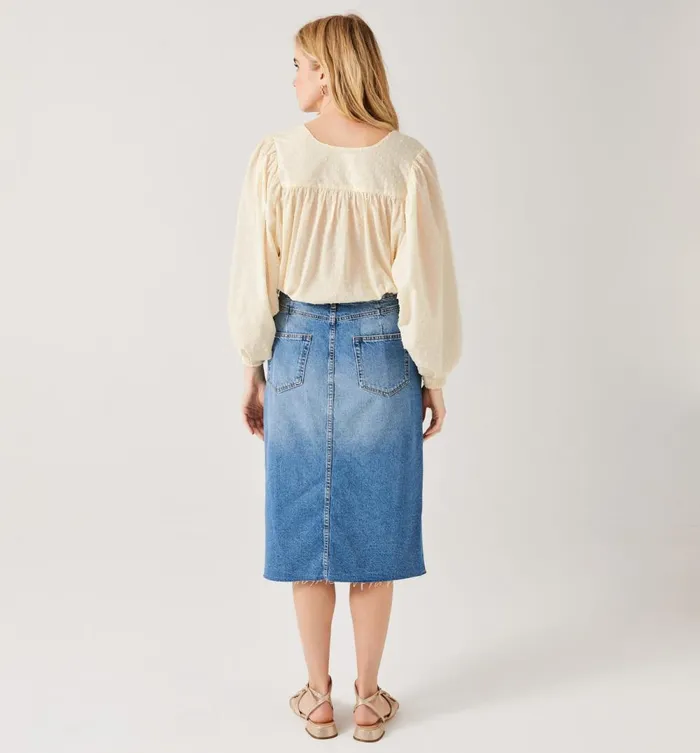 Women Plumetis Cotton Shirt 8211 Ecru Promod Shirts And Tunics Women Plumetis Cotton Shirt 8211 Ecru Promod Shirts And Tunics