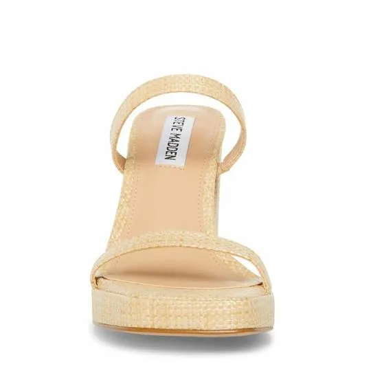 Women POLLY NATURAL RAFFIA Natural Raffia Steve Madden Heels Women POLLY NATURAL RAFFIA Natural Raffia Steve Madden Heels