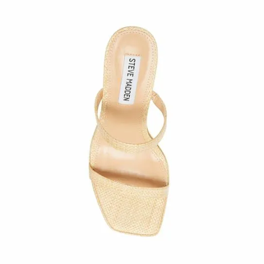 Women POLLY NATURAL RAFFIA Natural Raffia Steve Madden Heels Women POLLY NATURAL RAFFIA Natural Raffia Steve Madden Heels