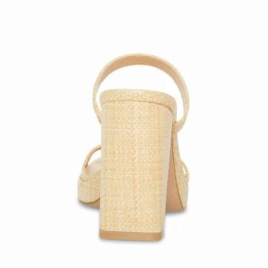 Women POLLY NATURAL RAFFIA Natural Raffia Steve Madden Heels Women POLLY NATURAL RAFFIA Natural Raffia Steve Madden Heels