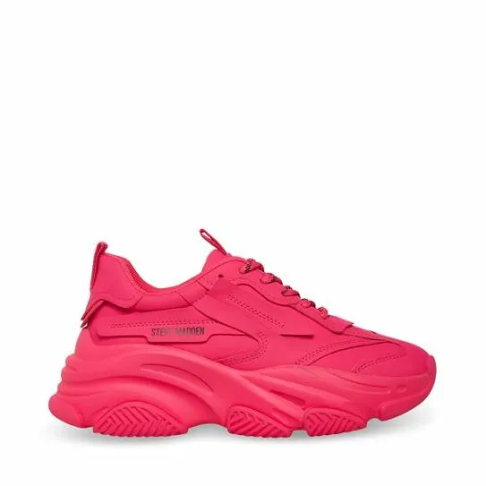 Women POSSESSION PINK NEON Pink Neon Steve Madden Sneakers