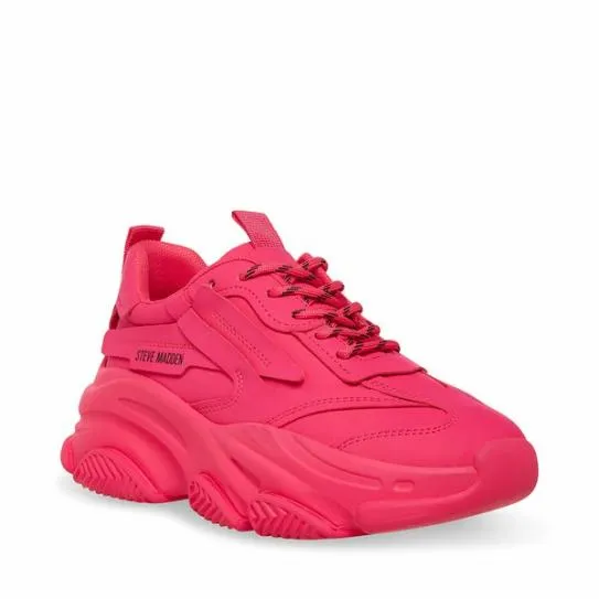 Women POSSESSION PINK NEON Pink Neon Steve Madden Sneakers