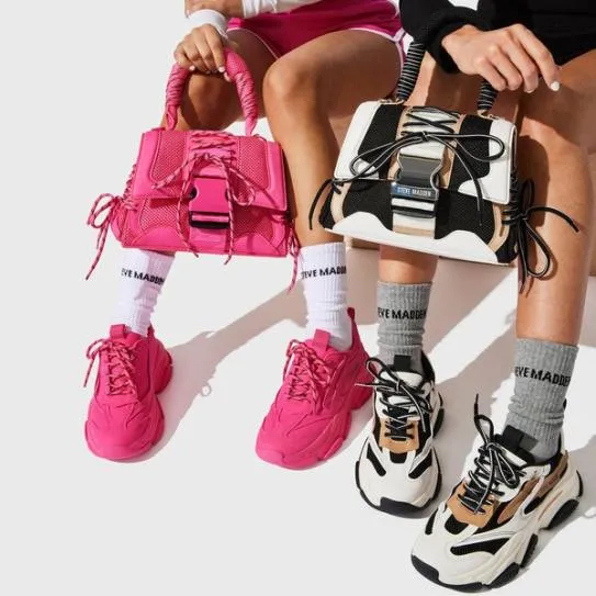 Women POSSESSION PINK NEON Pink Neon Steve Madden Sneakers