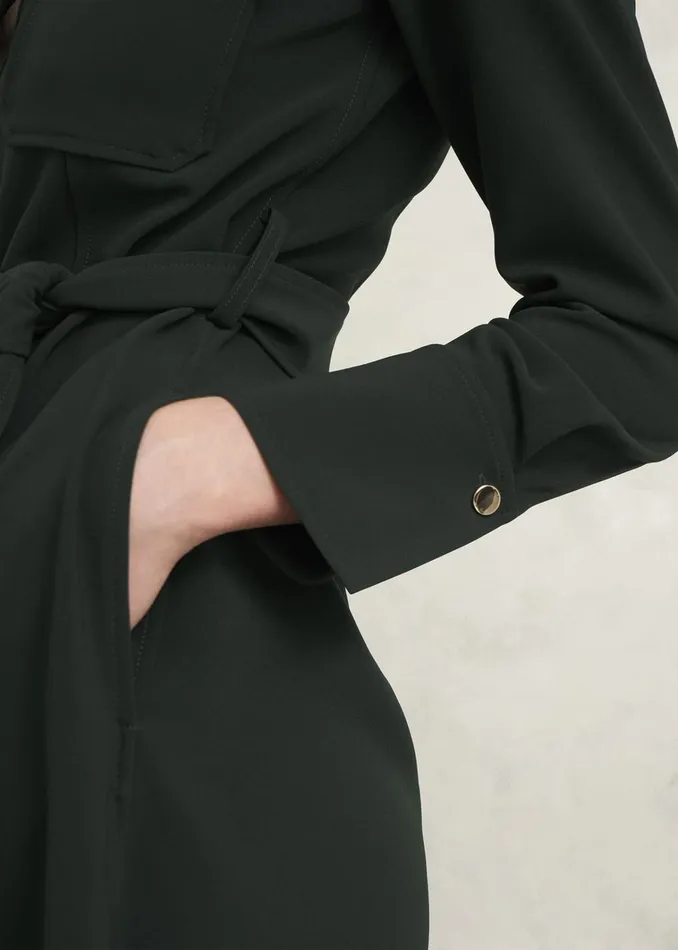 Women Pricilla Shirt Dress Rich Green Hobbs Dresses and Jumpsuits