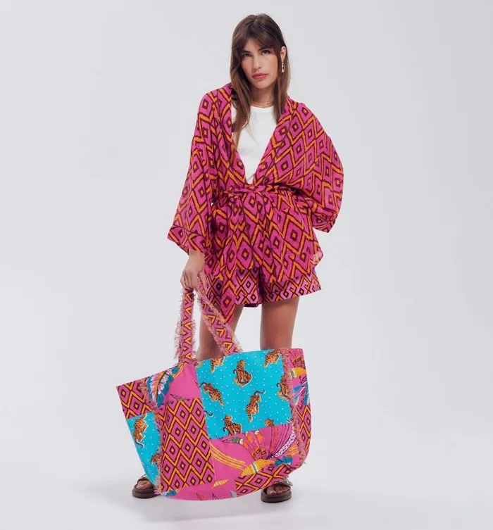 Women Promod Excusive Kimono 8211 Multicolour Print Promod Jackets Women Promod Excusive Kimono 8211 Multicolour Print Promod Jackets