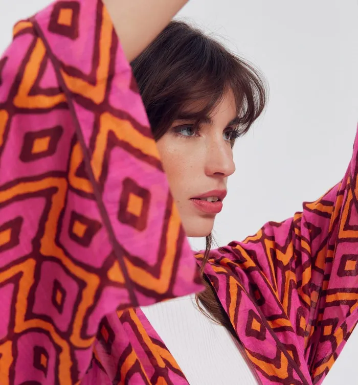 Women Promod Excusive Kimono 8211 Multicolour Print Promod Jackets Women Promod Excusive Kimono 8211 Multicolour Print Promod Jackets