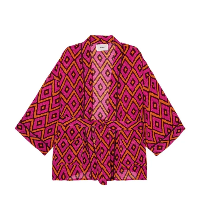 Women Promod Excusive Kimono 8211 Multicolour Print Promod Jackets Women Promod Excusive Kimono 8211 Multicolour Print Promod Jackets