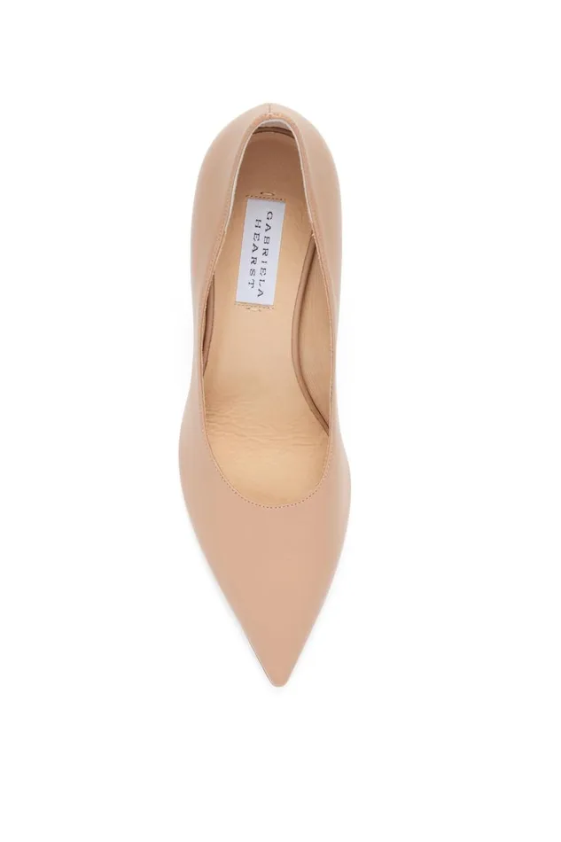 Women Pumps Gabriela Hearst Edwina High Heel Stiletto Pump In Nude Leather