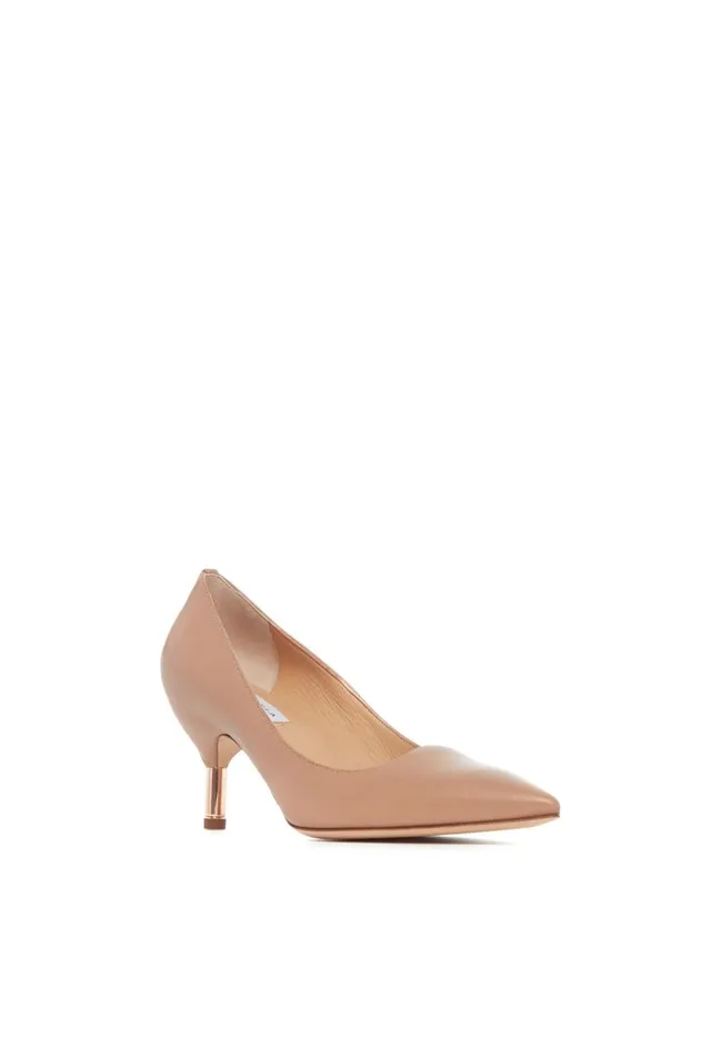 Women Pumps Gabriela Hearst Sofia Low Heel Pump In Dark Camel Leather