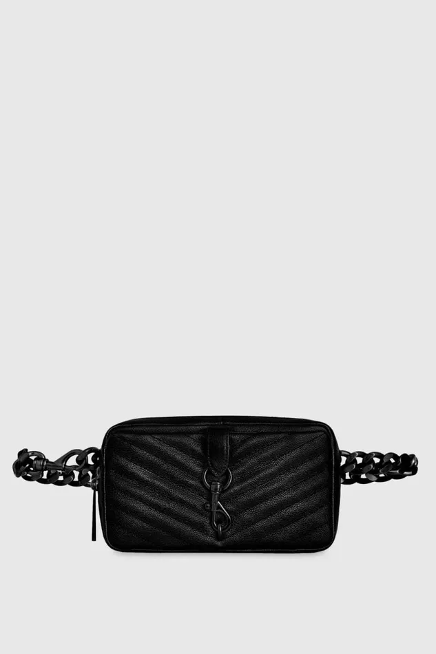 Women Rebecca Minkoff Belt Bags Edie Belt Bag Blackblack Shellac