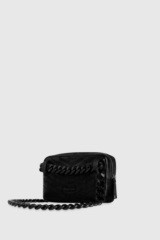 Women Rebecca Minkoff Belt Bags Edie Belt Bag Blackblack Shellac Women Rebecca Minkoff Belt Bags Edie Belt Bag Blackblack Shellac